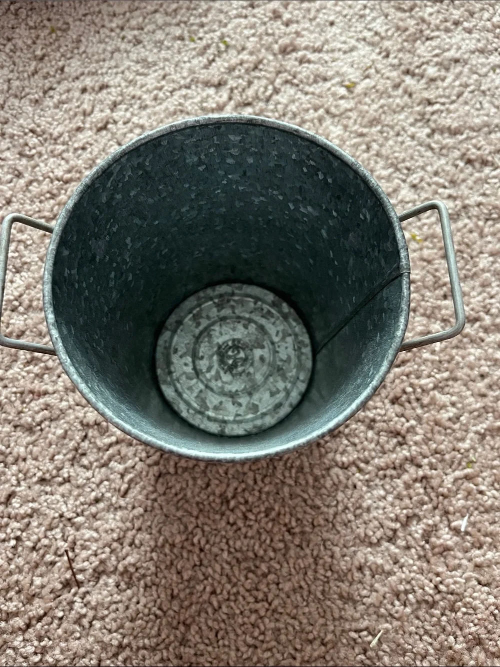 Galvanized 5” Metal Mini Bucket - Silver